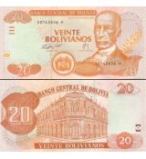 20 Bolivianos Bolívia 2007, P234 UNC