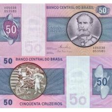 50 cruzeiros Brazília 1980, P194c UNC