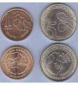 Argentína 1-5 Pesos 2017 UNC, sada mincí