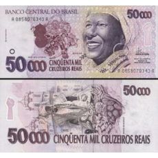 50 000 cruzeiros reias Brazília 1993, P242 UNC