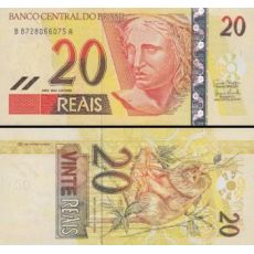 20 reais Brazília 2002-3, P250 UNC