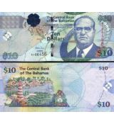 10 Dolárov Bahamy 2009 P73A UNC