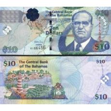 10 Dolárov Bahamy 2009 P73A UNC