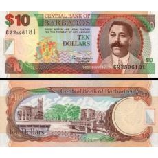 10 dolárov Barbados 2000 P62 UNC