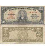 20 Pesos Kuba 1949 P080a-3 F