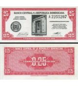 25 Centavos Oro Dominikánska republika 1961 P87a UNC