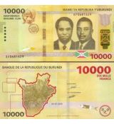 10.000 Frankov Burundi 2018 P54b UNC