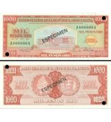 1000 Pesos Oro Dominikánska republika 1973-75 P106a4-s UNC
