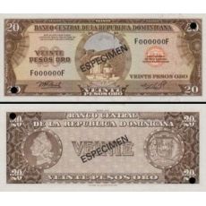 50 Pesos Oro Dominikánska republika 1975 P102a-s UNC
