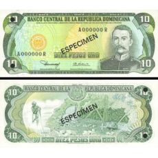 10 Pesos Oro Dominikánska republika 1978 P119-s1 UNC