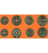 Nórsko 1-5-10-20 Kroner 2003-2013 UNC, sada mincí pamätná 10-koruna
