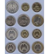 Džibutsko 5-10-20-50-100-250 Francs 1991-2016 UNC, sada mincí