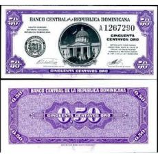 50 Centavos Oro Dominikánska republika 1961 P89 UNC