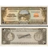 20 Pesos Oro Dominikánska republika 1976 P111s UNC