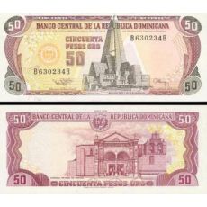 50 Pesos Oro Dominikánska republika 1991 P135a UNC