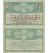 10 korún Zemská Banka Království Českého 1919 - REPLIKA