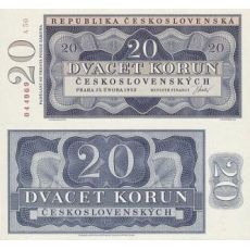 20 Kčs Československo 1953 nevydaná - REPLIKA