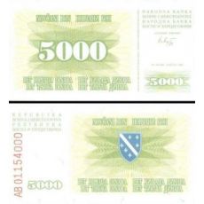 5000 Dinara Bosna a Hercegovina 1993 P16a UNC