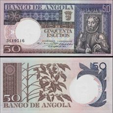 50 Escudos Angola 1973 P105a UNC