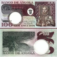 100 Escudos Angola 1973 P106 UNC