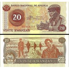 20 Kwanzas Angola 1976 P109a UNC