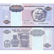 100.000 Kwanzas Angola 1995 P139 UNC