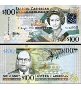 100 Dolárov Východokaribské štáty 2008 P51a UNC