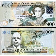 100 Dolárov Východokaribské štáty 2008 P51a UNC