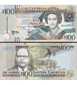 100 Dolárov Východokaribské štáty 2012 P55 UNC
