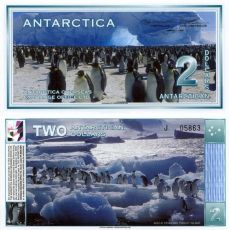 2 Doláre Antarktída 1996 UNC