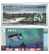 50 Dolárov Antarktída 1996 SPECIMEN UNC