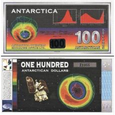 100 Dolárov Antarktída 1996 SPECIMEN UNC
