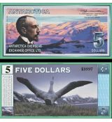 5 Dolárov Antarktída 2001 UNC