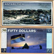 50 Dolárov Antarktída 2001 UNC