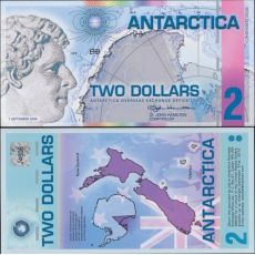 2 Doláre Antarktída 2008 UNC, polymer