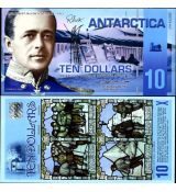 10 Dolárov Antarktída 2009 UNC, polymer