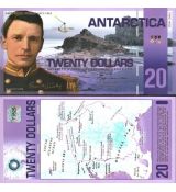 20 Dolárov Antarktída 2008 UNC, polymer