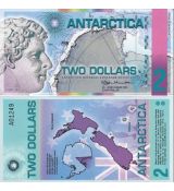 2 Doláre Antarktída 2014 UNC, polymer