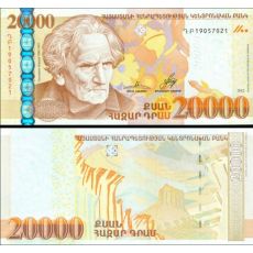 20.000 Dram Arménsko 2012 P58 UNC