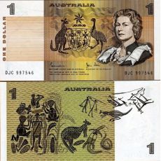 1 Dolár Austrália 1974-83 P42d UNC