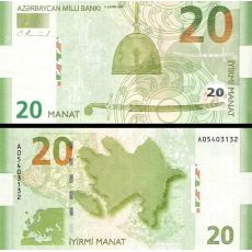 20 Manat Azerbajdžan 2005 P28 UNC