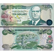 10 Dolárov Bahamy 2000 P64-2 F