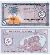5 Šilingov Biafra 1967 P01 UNC