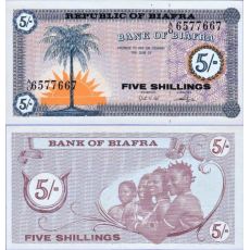 5 Šilingov Biafra 1967 P01 UNC