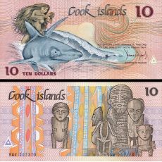 10 Dolárov Cookove ostrovy 1987 P04a-0 AU