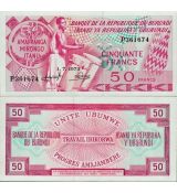50 Frankov Burundi 1973 P22b UNC