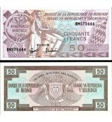 50 Frankov Burundi 1991 P28c UNC