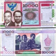 5000 Frankov Burundi 2013 P49b UNC