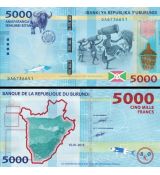 5000 Frankov Burundi 2015 P53 UNC