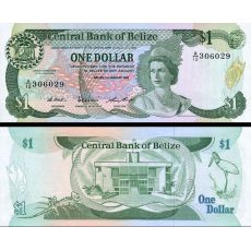 1 Dolár Belize 1987 P46c UNC